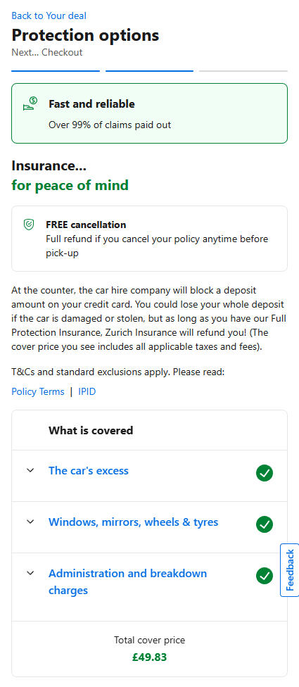 Booking.com Optional Insurance Booking.com Optional Insurance
